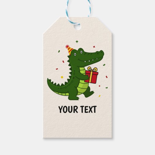 Lief Crocodillengeschenk Cadeaulabel (Voorkant)