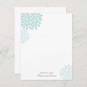 Lief dahlias bruiloft dank u bedankkaart (Voorkant / Achterkant)