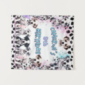 Lief Dalmatisch Hondje Verjaardag Aquarel Wandkleed (Voorkant (horizontaal))