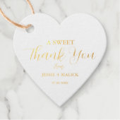 Lief Dank u voor het vieren met ons Bruiloft Bedankjes Labels (Voorkant)