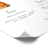 Lief dranktekeningen Huwelijksbar Bord Poster (Hoek)