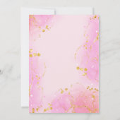 Lief Een 1e Verjaardag Roze Faux Glitter Foto Kaart (Achterkant)