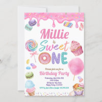 Lief Een 1e Verjaardagsfeestje Roze Pastel Sprinkl