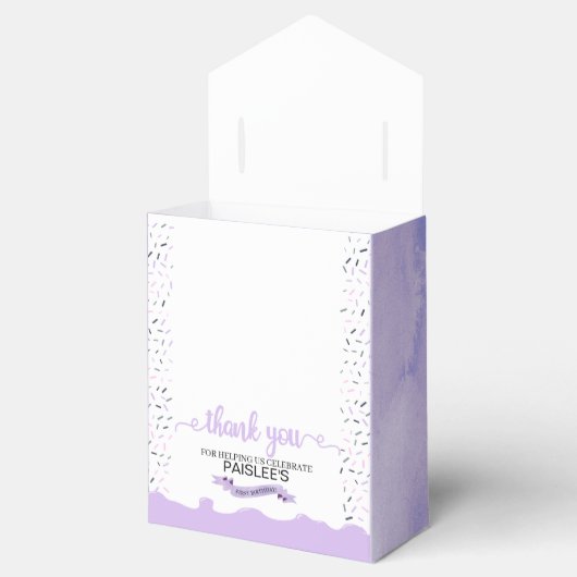 Lief Een Eerste Verjaardagsfeestje Favor Box Bedankdoosjes (Geopend)