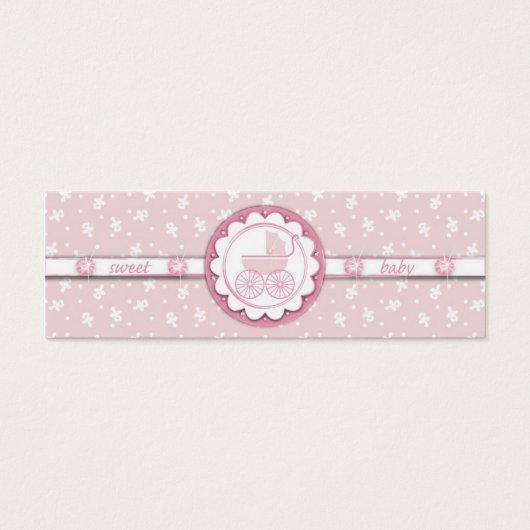 Lief Een Meisje Skinny Gift Label Mini Visitekaartjes (Voorkant)