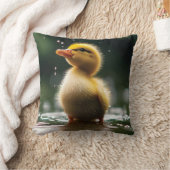 "Lief eendje in de regen  Kussen (Deken)