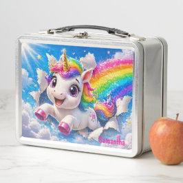 Lief Eenhoorn Regenboog Magische Lucht