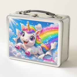 Lief Eenhoorn Regenboog Magische Lucht