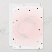 Lief eenhoorn, sterren baby shower uitnodiging (Achterkant)