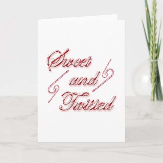 Lief en gekruld 3 feestdagen kaart (Voorkant)