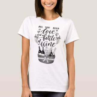 Lief en Grappig Wijndrinker T-shirt