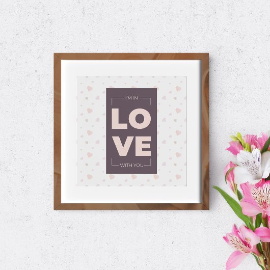 Lief en romantisch poster