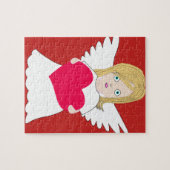 Lief engel meisje legpuzzel (Horizontaal)