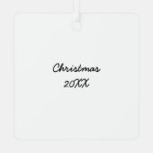 Lief engel meisje metalen ornament (Achterkant)