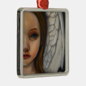 Lief engel meisje metalen ornament (Rechts)