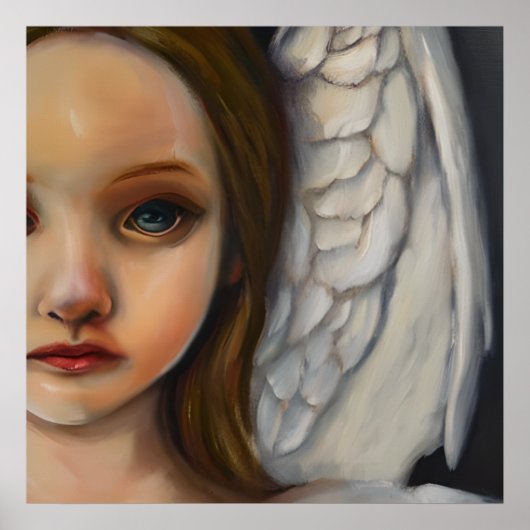 Lief engel meisje poster (Voorkant)