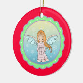 Lief engelornament keramisch ornament (Links)
