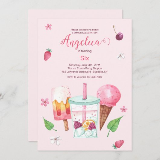 Lief feest kaart (Voorkant / Achterkant)