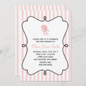 Lief Frans poedel meisjes verjaardagsfeest Kaart (Voorkant / Achterkant)