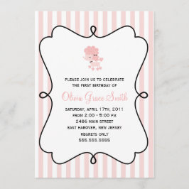 Lief Frans poedel meisjes verjaardagsfeest Kaart