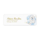 Lief Geest Halloween Baby Shower Etiket (Voorkant)