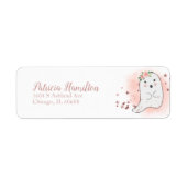 Lief Geest Halloween Baby Shower Etiket (Voorkant)