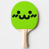 Lief Gezicht Groene Ping Pong Batje (Voorkant)
