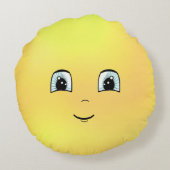 Lief Gezichtsje Rond Kussen (Achterkant)