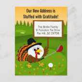 Lief golfbal Thanksgiving bewegende aankondiging (Voorkant)