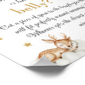 Lief Gouden Hemelse Baby Shower Buikspel Poster (Hoek)