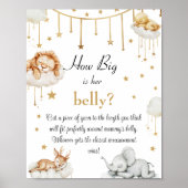 Lief Gouden Hemelse Baby Shower Buikspel Poster (Voorkant)