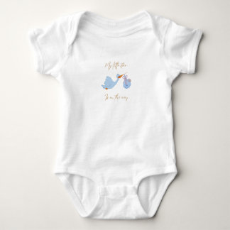Lief grafisch baby T-shirt met blauwe wezen - Zach