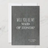 Lief Grappig bruidsmeisje / Maid of Honor Voorstel Kaart (Achterkant)