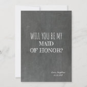Lief Grappig bruidsmeisje / Maid of Honor Voorstel Kaart (Achterkant)