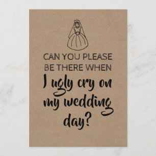 Lief Grappig bruidsmeisje / Maid of Honor Voorstel Kaart