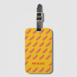 Lief Grappig Gepersonaliseerd Bacon Bagagelabel
