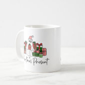 Lief Grappig Kerstfeest Koffiemok (Voorkant links)