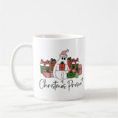 Lief Grappig Kerstfeest Koffiemok (Links)