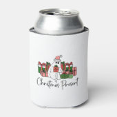 Lief Grappig Kerstmis Blikjeskoeler (Blikje Voorkant)