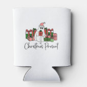Lief Grappig Kerstmis Blikjeskoeler (Achterkant)