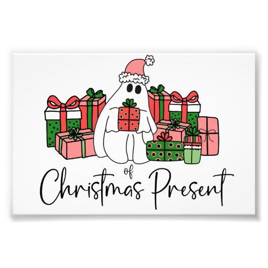 Lief Grappig Kleurrijk Kerstmis Foto Afdruk (Voorkant)