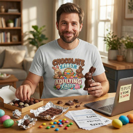 Lief & Grappig Lente Vakantie Chocolade Liefhebber T-shirt