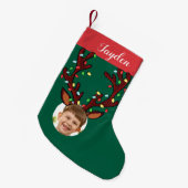 Lief Grappige Foto Kerst Kleine Kerstsok (Voorkant (Hangend))