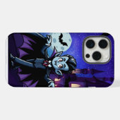 Lief, grillig Halloween-vampier iPhone Hoesje (Achterkant horizontaal)