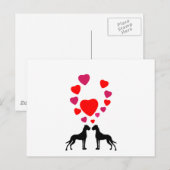 Lief Groot Danes Paar Briefkaart (Voorkant / Achterkant)