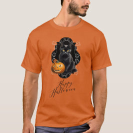 Lief Halloween Kitten en Jack o'Lantern T-shirt