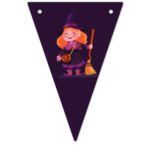Lief Halloween-kostuum Modern verjaardagsfeestje Vlaggetjes
