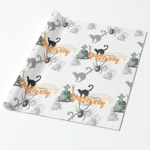 Lief Halloween naadloos patroon Cadeaupapier