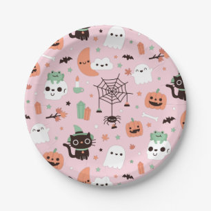 Lief Halloween-patroon Feest Roze Papieren Bord