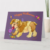 Lief Halloween Puppy Kaart (Voorkant)